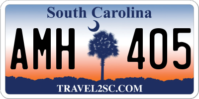 SC license plate AMH405