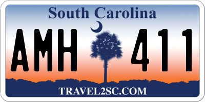 SC license plate AMH411
