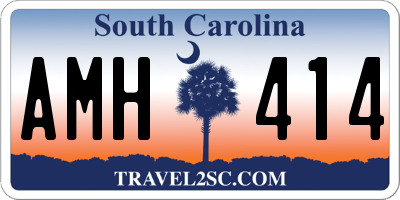 SC license plate AMH414