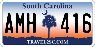 SC license plate AMH416