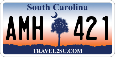 SC license plate AMH421