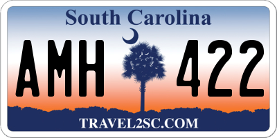SC license plate AMH422