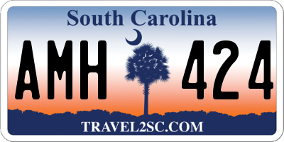 SC license plate AMH424