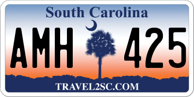 SC license plate AMH425