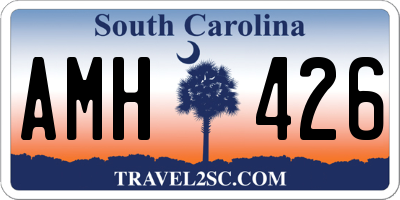 SC license plate AMH426