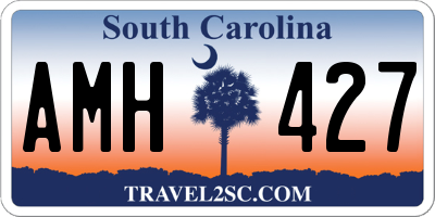 SC license plate AMH427
