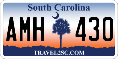 SC license plate AMH430