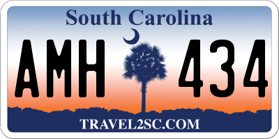 SC license plate AMH434