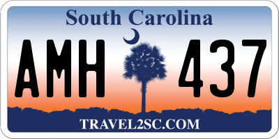 SC license plate AMH437