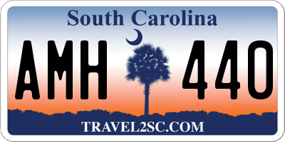 SC license plate AMH440