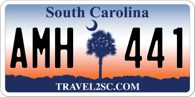 SC license plate AMH441