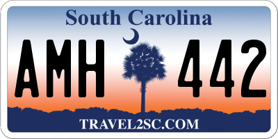 SC license plate AMH442