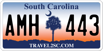 SC license plate AMH443