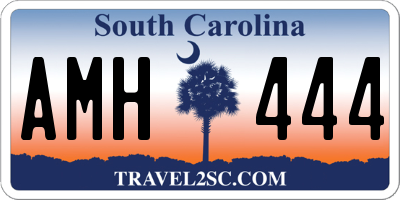 SC license plate AMH444