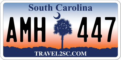 SC license plate AMH447