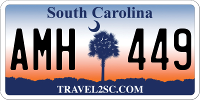 SC license plate AMH449