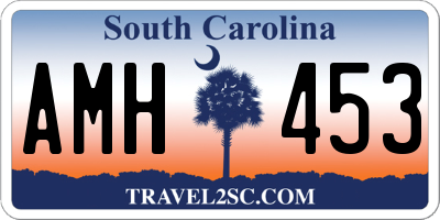 SC license plate AMH453