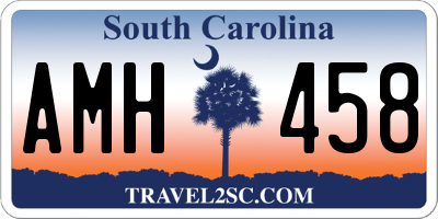 SC license plate AMH458