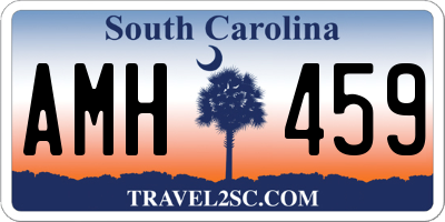 SC license plate AMH459