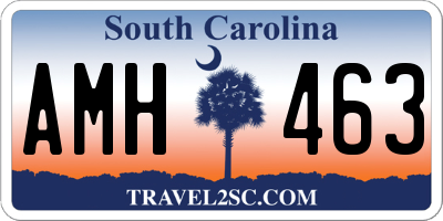 SC license plate AMH463