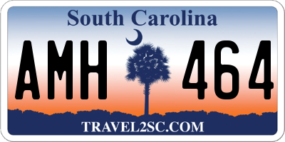 SC license plate AMH464