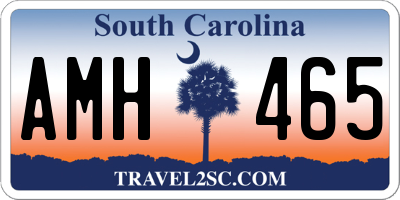 SC license plate AMH465