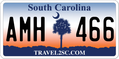 SC license plate AMH466
