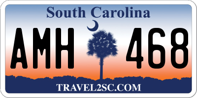 SC license plate AMH468