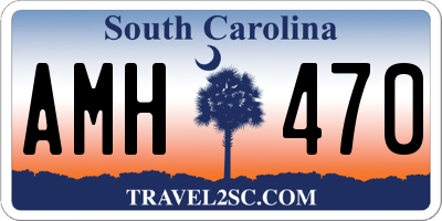 SC license plate AMH470