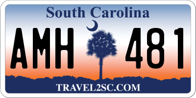 SC license plate AMH481