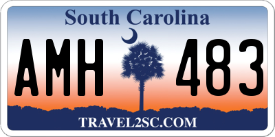 SC license plate AMH483