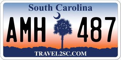 SC license plate AMH487