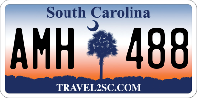 SC license plate AMH488