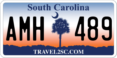 SC license plate AMH489