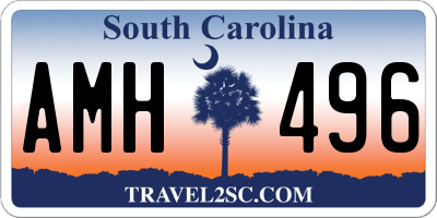 SC license plate AMH496