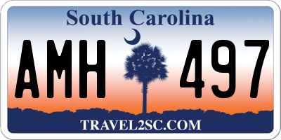 SC license plate AMH497
