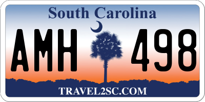 SC license plate AMH498