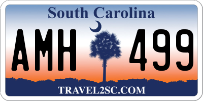 SC license plate AMH499