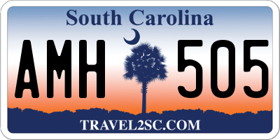 SC license plate AMH505