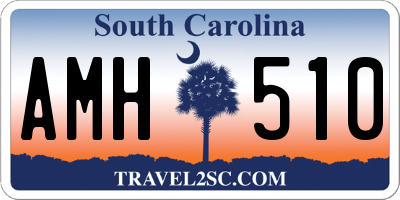 SC license plate AMH510