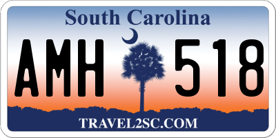 SC license plate AMH518