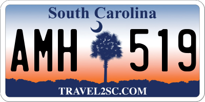 SC license plate AMH519