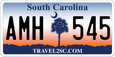 SC license plate AMH545