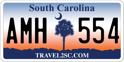 SC license plate AMH554