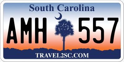 SC license plate AMH557
