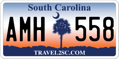 SC license plate AMH558