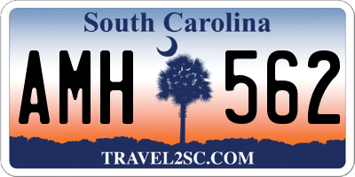 SC license plate AMH562