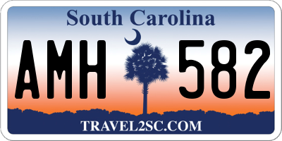 SC license plate AMH582
