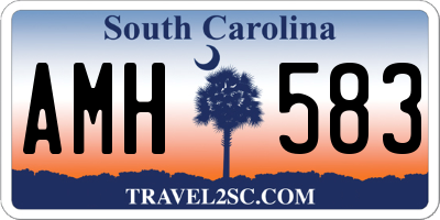 SC license plate AMH583