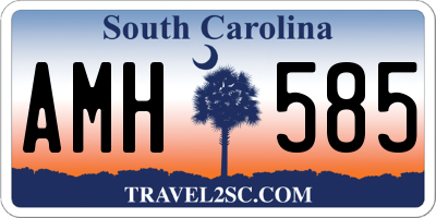 SC license plate AMH585
